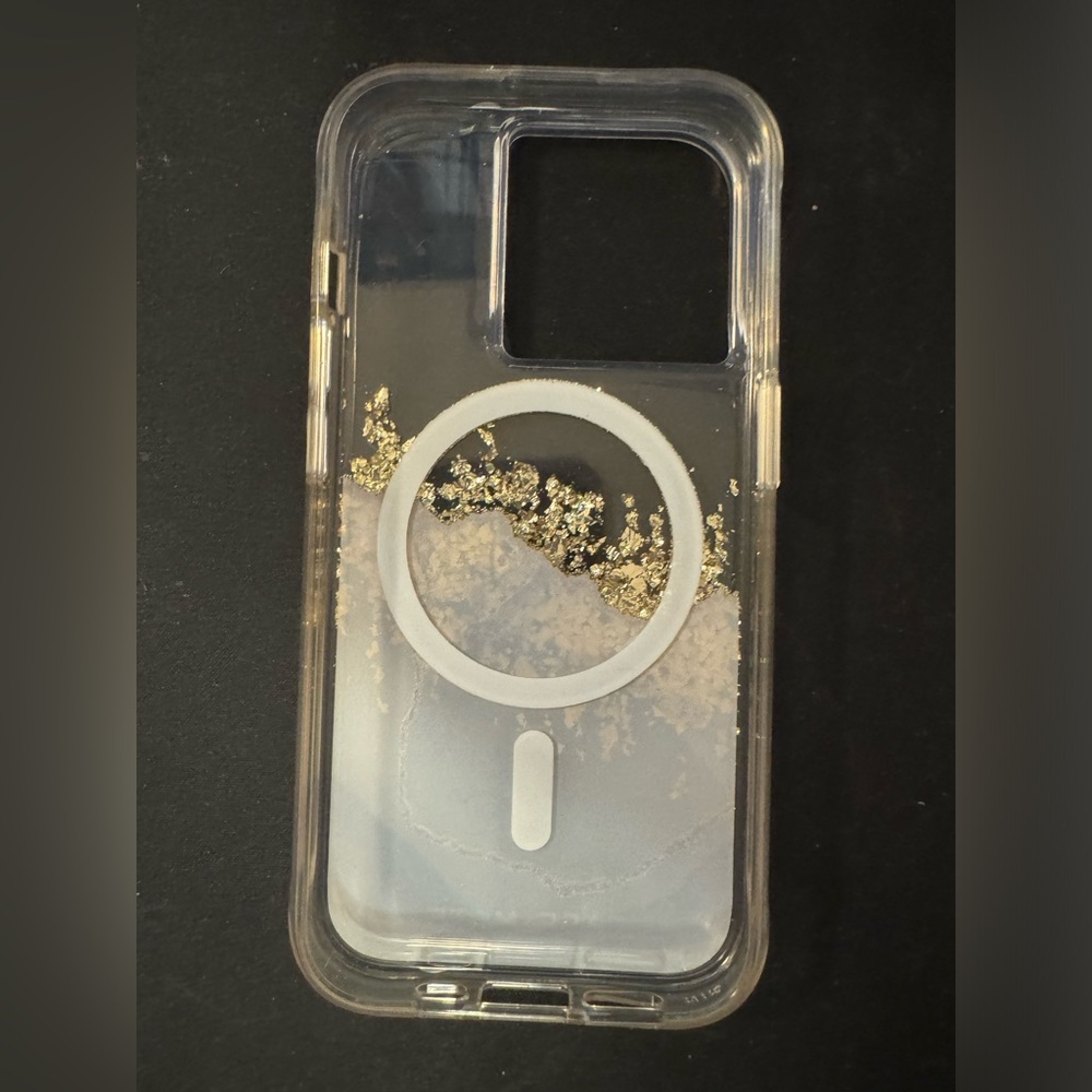 Case-Mate Transparent Tablet Case with Gold Flakes